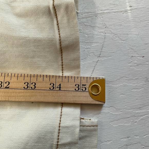 Belle Vere Jean Skirt Denim Maxi‎ Cream White Long Coastal Western Size Small - Picture 7 of 7